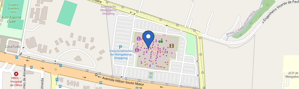 Mapa da estação Mangabeira Shopping