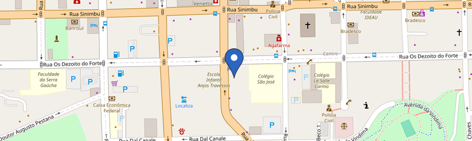 Mapa da estação Hotel Swan Caxias - Zletric