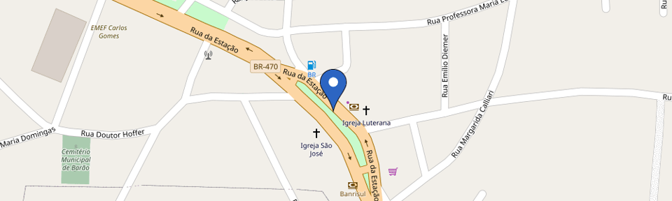 Mapa da estação Loja Certel