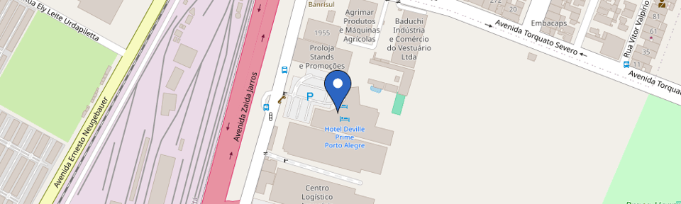 Mapa da estação Hotel Deville Prime Porto Alegre