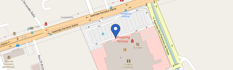 Mapa da estação Shopping Pelotas