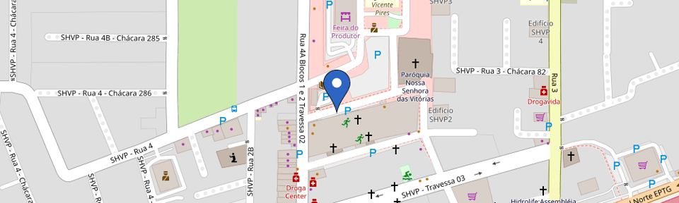 Mapa da estação Administração Regional de Vicente Pires