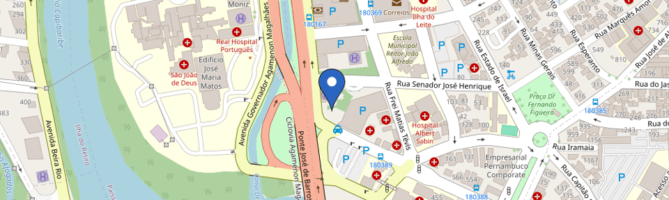 Mapa da estação Empresarial Charles Darwin