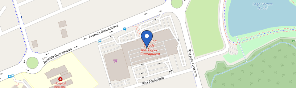 Mapa da estação Shopping Cidade Dos Lagos