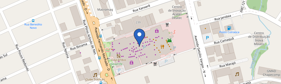 Mapa da estação Estação de Carregamento Porsche - Shopping Pátio Chapecó