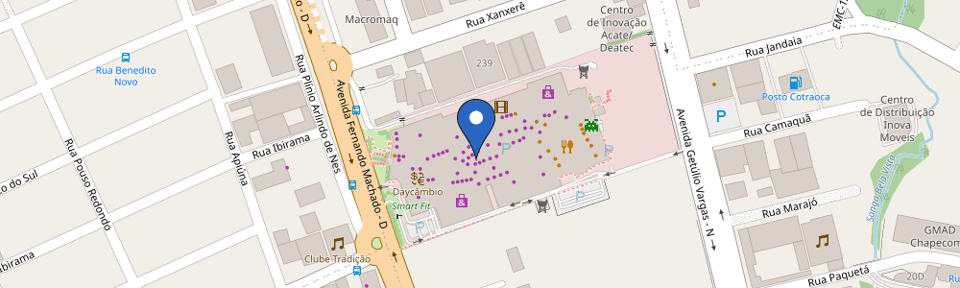 Mapa da estação Shopping Pátio Chapecó