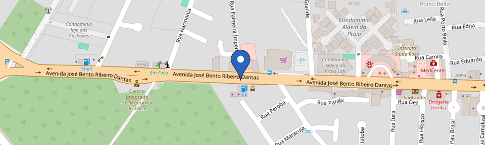 Mapa da estação Av José Bento Ribeiro Dantas