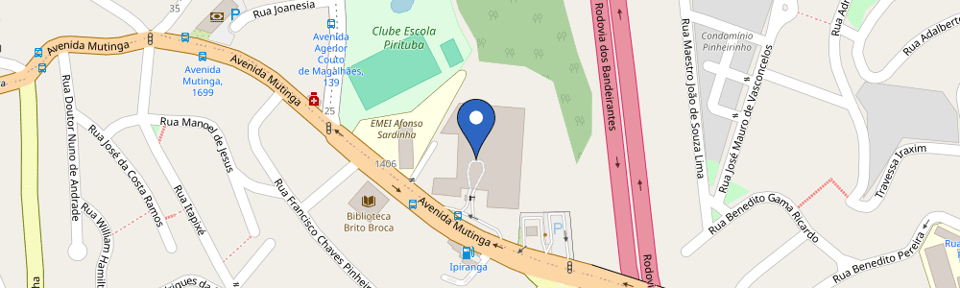 Mapa da estação Atacadão Pirituba