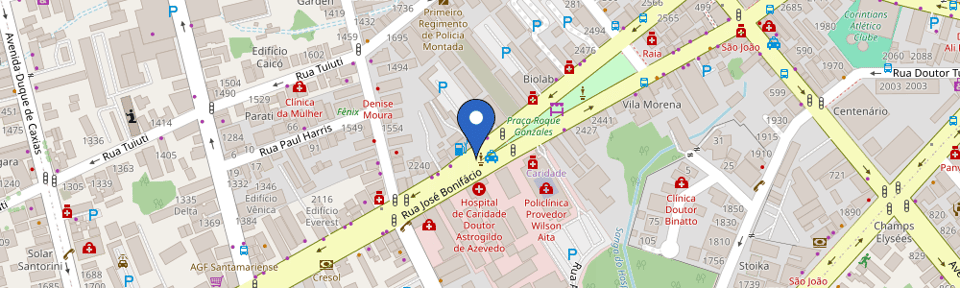 Mapa da estação Hotel Umberto