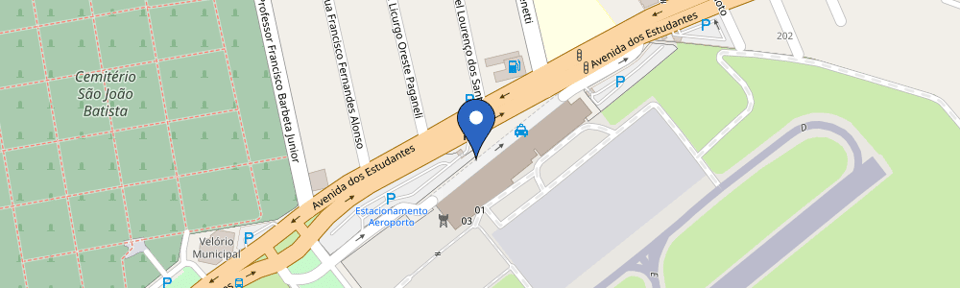 Mapa da estação Aeroporto São José do Rio Preto