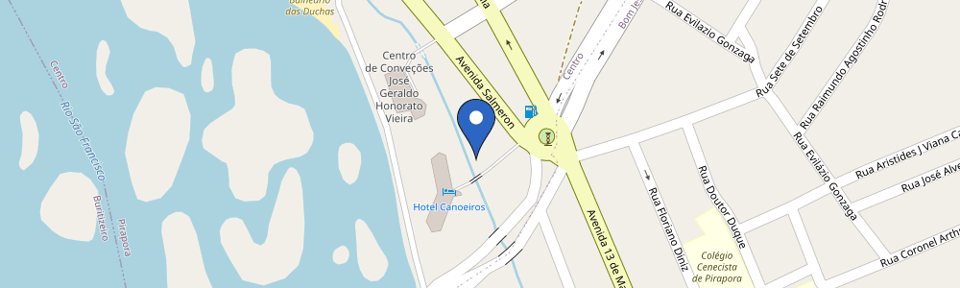 Mapa da estação Hotel Canoeiros