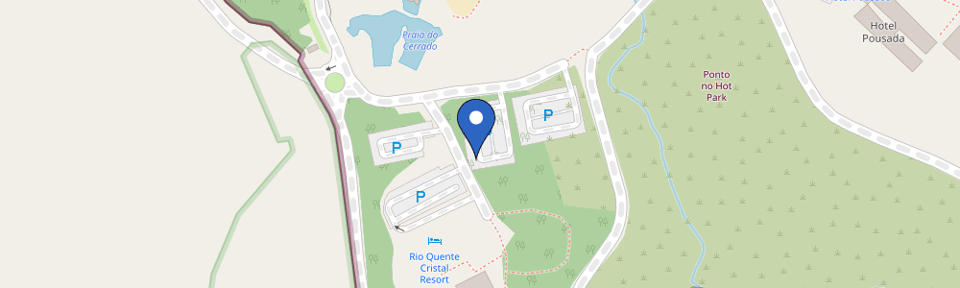 Mapa da estação Hotel Cristal - Rio Quente Resorts