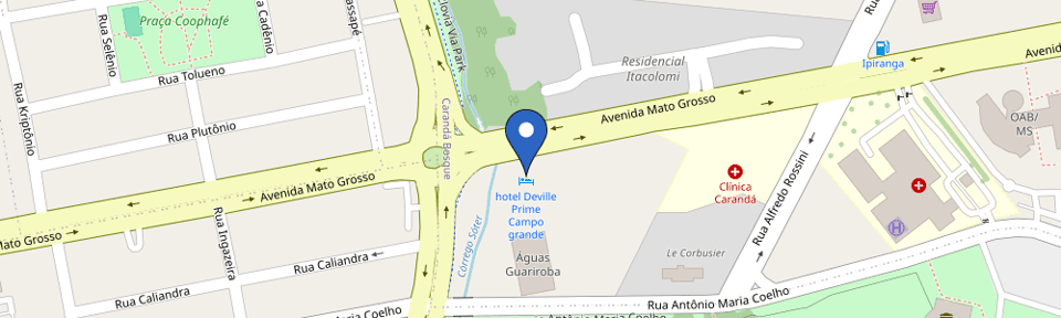 Mapa da estação Hotel Deville Prime Campo Grande