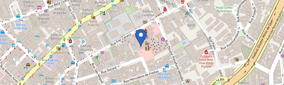 Mapa da estação Frei caneca #1 - 1ºSubsolo Carregador Parkstrom