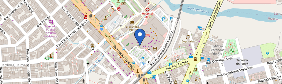 Mapa da estação Patos Shopping