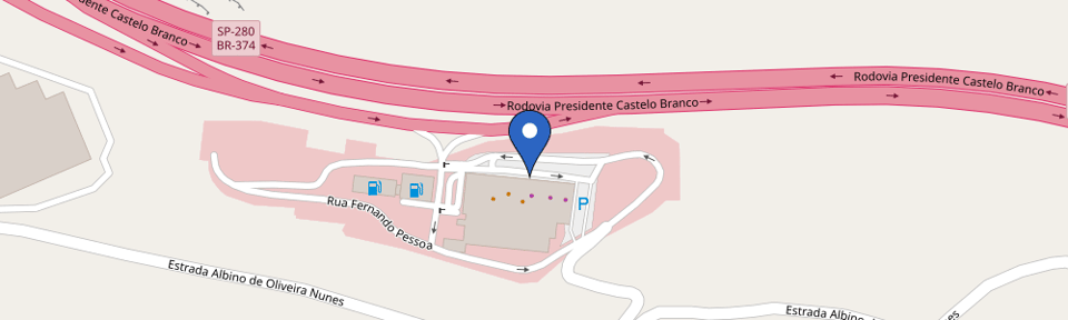 Mapa da estação Estação de carregamento Porsche - A Quinta do Marquês Castelo Branco