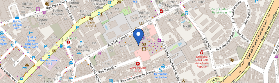 Mapa da estação Frei caneca #3 - 4ºSubsolo Carregador Parkstrom