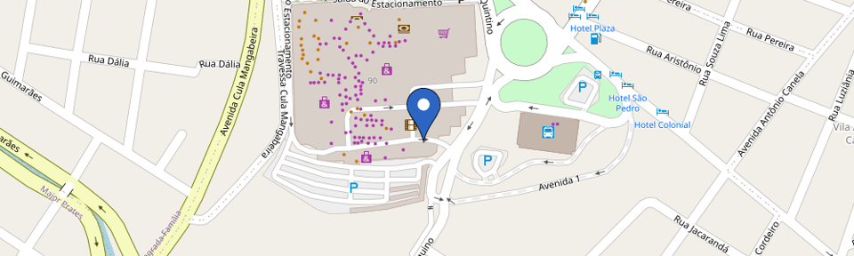 Mapa da estação Concessionária - BYD Vitória Motors - (Montes Claros Shopping)