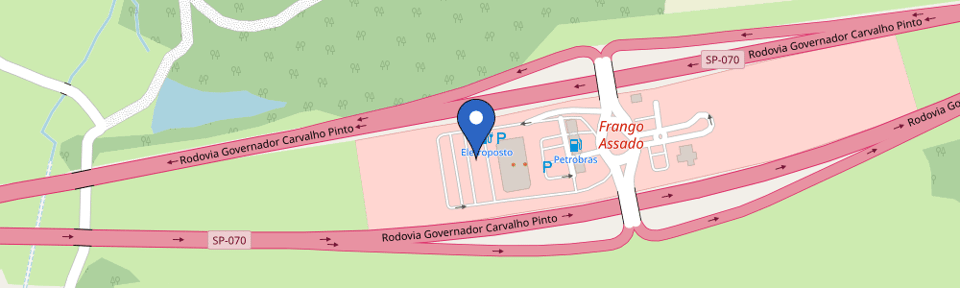 Mapa da estação Posto Petrobras - Frango Assado