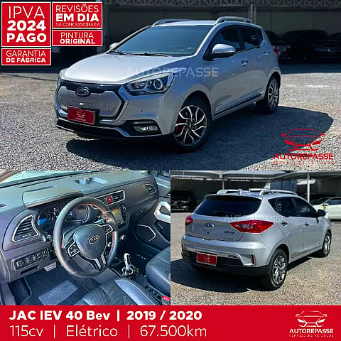 Foto de um jac iev 40 elétrico at 2019/2020.