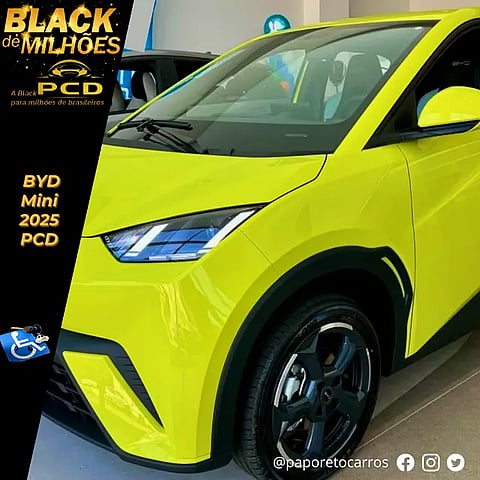 Foto de um byd dolphin mini  elétrico 2025 - pcd.