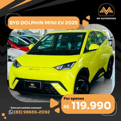 Foto de um byd dolphin mini ev 2025.