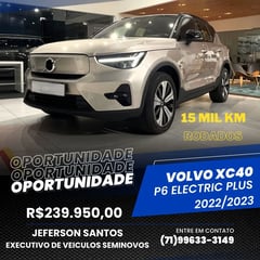 Foto de um volvo xc40 p6 electric plus 2023.