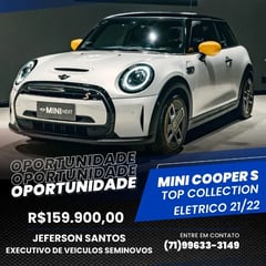 Foto de um mini cooper s top collection 2022.