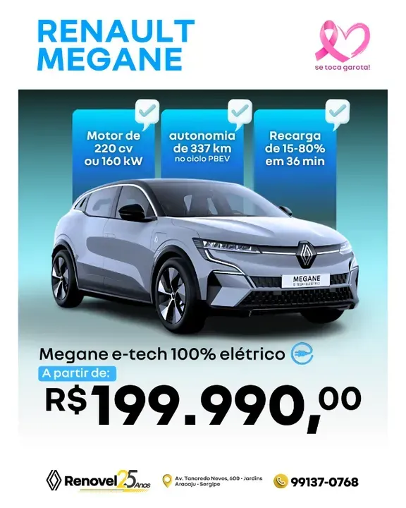 Foto de um renault megane e-tech electric