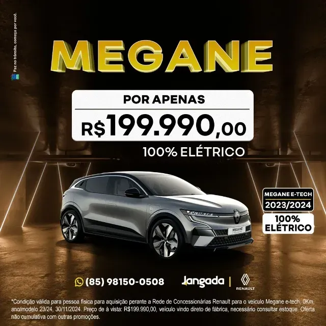 Foto de um renault megane e-tech electric