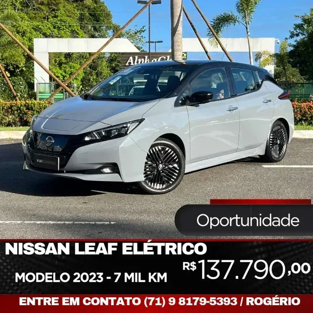 Foto de um nissan leaf