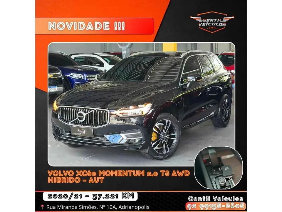 Foto de um volvo xc60 recharge plug-in hybrid