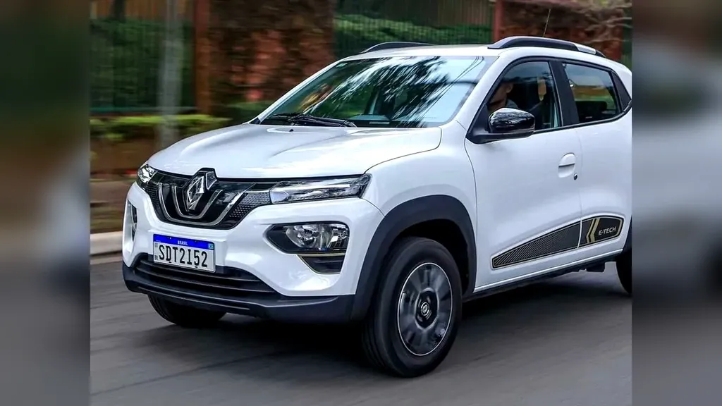 Foto de um renault kwid e-tech electric