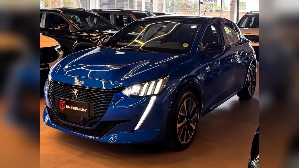 Foto de um peugeot e-208