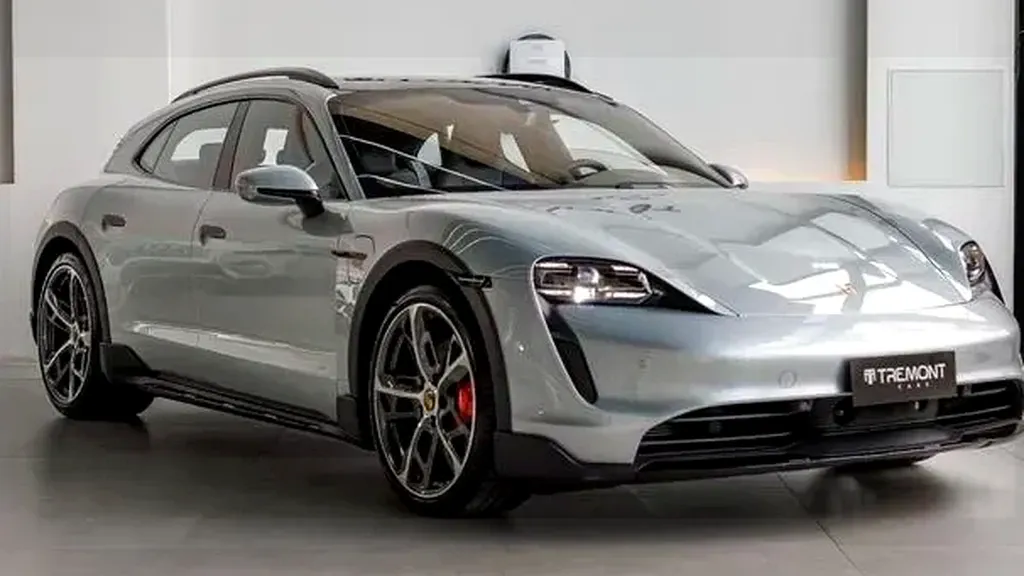 Foto de um porsche taycan