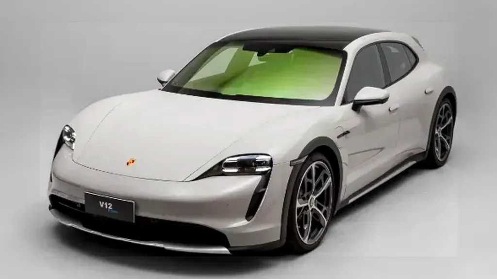 Foto de um porsche taycan