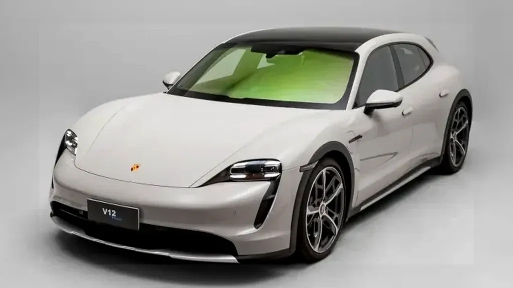 Foto de um porsche taycan