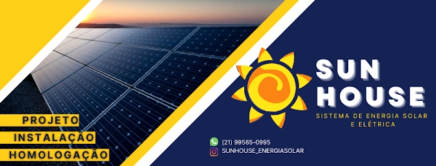 SunHouse Energia solar Instalação Homologação Manutenção Serviços De Eletricista logo