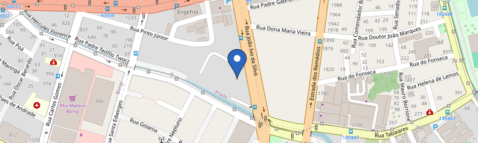 Mapa da estação Parvi BYD - Afogados