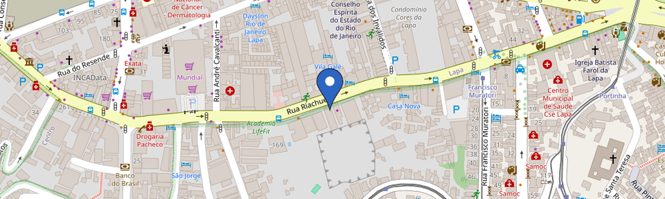 Mapa da estação Parada Fácil Estacionamentos
