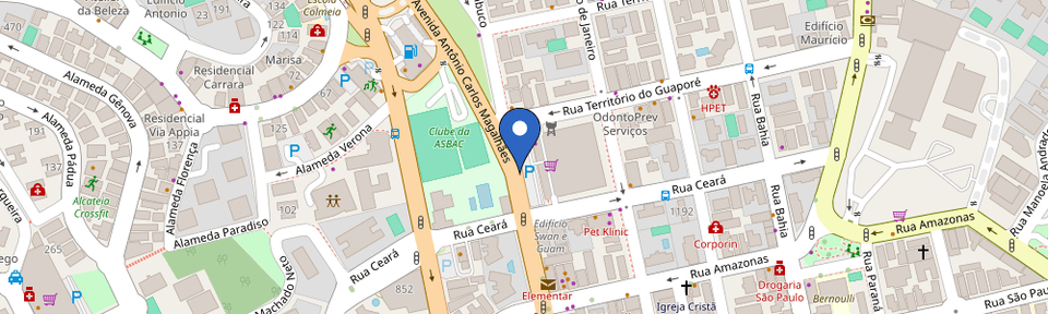 Mapa da estação ChargeOn - Atacadão Pituba