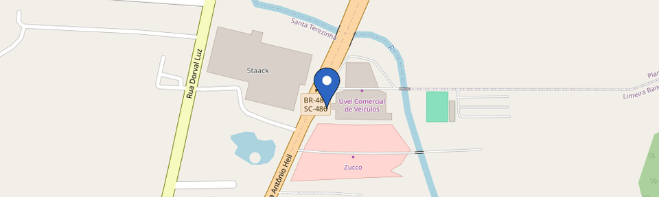 Mapa da estação Cia Charge | ate 80KW | Uvel - Brusque