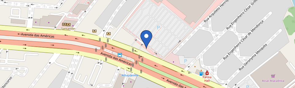 Mapa da estação Loja MOVIDA aluguel carros