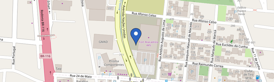 Mapa da estação Fort Atacadista