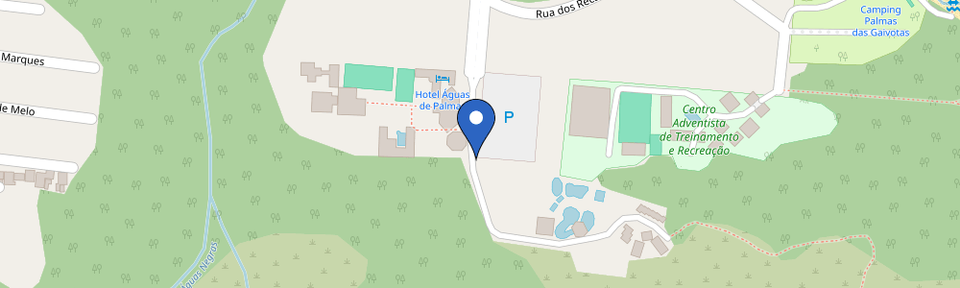 Mapa da estação Águas de Palmas Resort