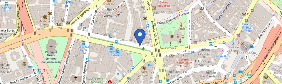 Mapa da estação Eletromoove - MobiCiti