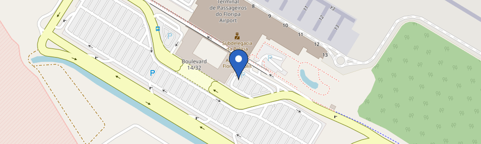 Mapa da estação Floripa Airport (Estacionamento VIP)