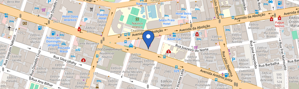 Mapa da estação Pão De Açúcar Náutico