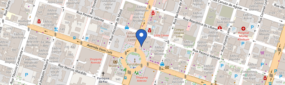 Mapa da estação ESTACIONAMENTO ED. PALLADIUM BUSINESS CENTER