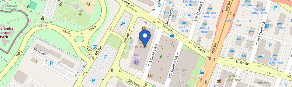 Mapa da estação Edifício Parque Cidade Corporate